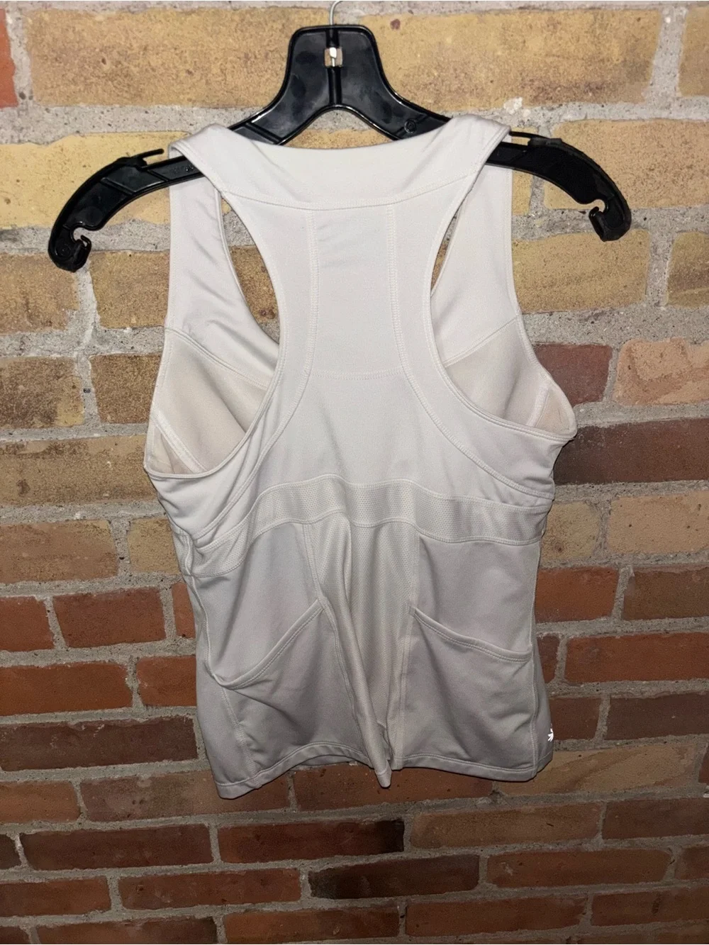 Athleta Cream Racerback Performance Tank - Picture 3 of 4